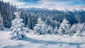 Wonderful morning view of Carpathian mountains with Chornogora ridge on background.