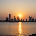 Wonderful Morning view in Dammam sea side Saudi Arabia. made with Generative AI Royalty Free Stock Photo