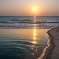 Wonderful Morning view in Dammam sea side Saudi Arabia. made with Generative AI Royalty Free Stock Photo