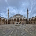 Wonderful mosque in Istanbul and heave sky above