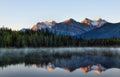 Sunrise Reflection In The Mountains