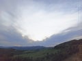 Wonderful nature landscape and panorama of mountains and valley in Monte Sole Marzabotto you can admire Appennino