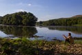 Wonderful nature for relaxation and meditation on the river