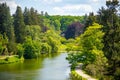 Wonderful nature in spring day in Pruhonice Park near Prague, Czech Republic Royalty Free Stock Photo