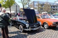 Mercedes Benz oldtimer car in Kettwig, district of Essen. Royalty Free Stock Photo