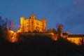 Wonderful night shot of Hohenschwangau castle, Bavaria, Germany Royalty Free Stock Photo