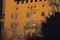 Wonderful night shot of Hohenschwangau castle, Bavaria, Germany Royalty Free Stock Photo