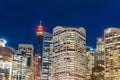 Wonderful night skyline of Sydney, Australia Royalty Free Stock Photo