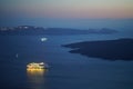 Wonderful night view of the Caldera,Santorini