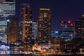 Wide night view of Sydney skyline Royalty Free Stock Photo