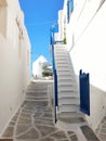 Wonderful old alley in the city of Mykonos, Greece