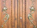 Wonderful old italian door carved on wood