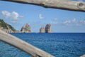 Wonderful panorama of the faraglioni of Capri, Capri Island Royalty Free Stock Photo