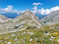Wonderful panorama from the peak of Pizzo Cefalone in Abruzzo, Italy Royalty Free Stock Photo