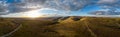 Wonderful panoramic view over the landscape of Peak District at Snake Pass Royalty Free Stock Photo