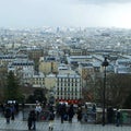 The wonderful panoramic view of Paris Royalty Free Stock Photo