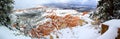 Wonderful Panoramic view: Superb view of Bryce Canyon National Park in Winter / Utah / USA