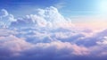 wonderful peaceful scenery of clouds in the sky, wallpaper design