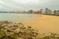 Wonderful Photo Of The Beach Of San Lorenzo In Gijon. Nature, Travel, Holidays, Cities.