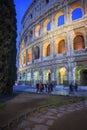 Rome: the Colosseum at sunset. Royalty Free Stock Photo