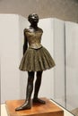 Bronze sculpture of ballerina, exhibited in halls of Museum of Fine Arts, Boston, Mass, 2021 Royalty Free Stock Photo