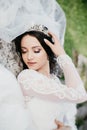 Wonderful portrait of a beautiful bride