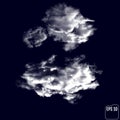 Wonderful realistic thunderclouds on the background