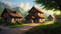 Wonderful realistic village environment