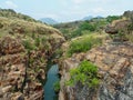 wonderful river between rocks at summer Royalty Free Stock Photo