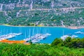 Wonderful romantic summer afternoon landscape panorama coastline