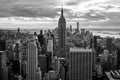 Wonderful rooftop views of Rockefeller center Royalty Free Stock Photo