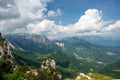 The wonderful scenery of Piccole Dolomiti in Veneto Italy Royalty Free Stock Photo