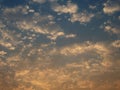 wonderful sky and blue cloud space with sweet light Royalty Free Stock Photo