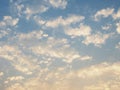 wonderful sky and blue cloud space with sweet light Royalty Free Stock Photo