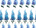 Wonderful sophisticated gorgeous bright tender gentle floral herbal spring colorful delphiniums located vertically pattern waterco