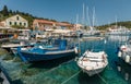 Wonderful summer day of Zavalata Beach, Fiskardo village and harbor. Kefalonia island, Greece, Europe. Beautiful Spring