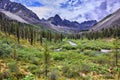 Wonderful summer landscape in the mountains of Eastern Siberia