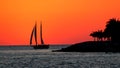 Classic Car in Miami BeachBeautiful and fantasitc sunset in Florida. Key West is a wonderful place to enjoy a sunset. Royalty Free Stock Photo