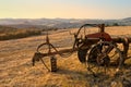 Wonderful sunset in the Tuscan countryside