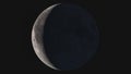 Wonderful super detailed waning crescent