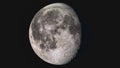 Wonderful super detailed waning gibbous moon Royalty Free Stock Photo