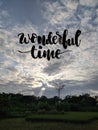 Wonderful Time, lettering quotes
