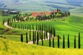 Beautiful idyllic summer landscape in Tuscany Royalty Free Stock Photo