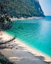 Beach of San Michele in Sirolo, mount Conero, Italy.