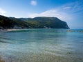 Beach of San Michele in Sirolo, mount Conero, Italy