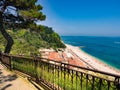 The wonderful beach of Numana, mount Conero, Italy. Royalty Free Stock Photo