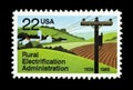 Wonderful USA postage stamps Royalty Free Stock Photo