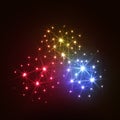 Wonderful Vector Fireworks Royalty Free Stock Photo