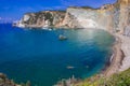 Wonderful view of Chiaia di Luna beach in the Ponza island, Lazio, Italy Royalty Free Stock Photo