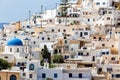 Wonderful view of City buildings in Ios Island, Greece